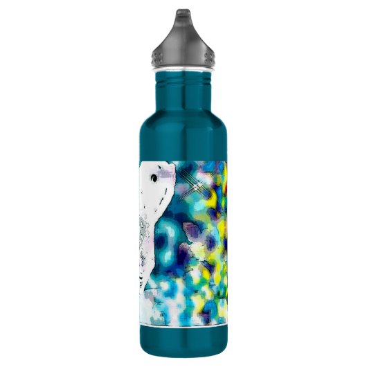 Weißwal-Walblau Trinkflasche (Rechts)