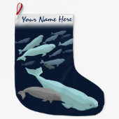 Weißwal-WeihnachtsStrumpf personifizieren Großer Weihnachtsstrumpf (Vorderseite)