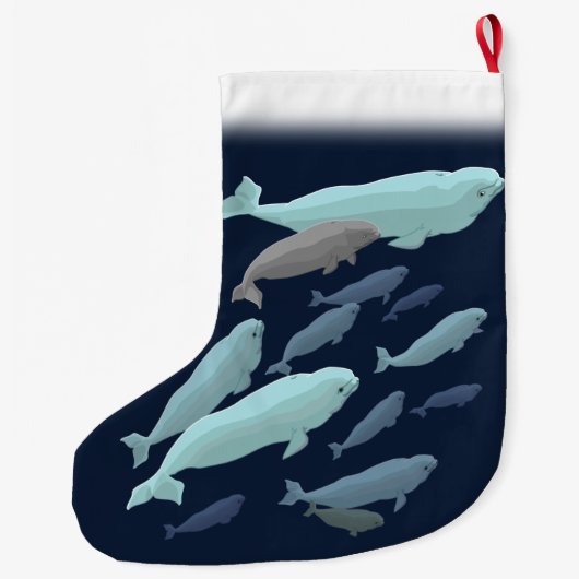 Weißwal-WeihnachtsStrumpf personifizieren Großer Weihnachtsstrumpf (Rückseite)