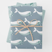 Weißwal Weihnachtswaschpapier Geschenkpapier Set (Beispiel)