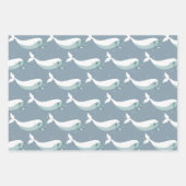 Weißwal Weihnachtswaschpapier Geschenkpapier Set (Vorderseite)
