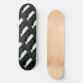 Weißwale schwarz Thunder_Cove Skateboard (Vorderseite)