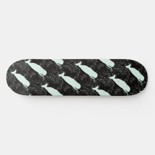 Weißwale schwarz Thunder_Cove Skateboard (Horizontal)