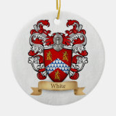 Weißwappen Keramik Ornament (Vorne)