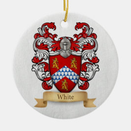 Weißwappen Keramik Ornament