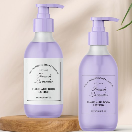 Weißwasserdichte Kosmetikmarke 2" x 6" Aufkleber