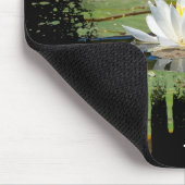 Weißwasserlilie Abstrakt Mousepad (Ecke)