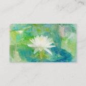Weißwasserlilie Visitenkarte (Rückseite)