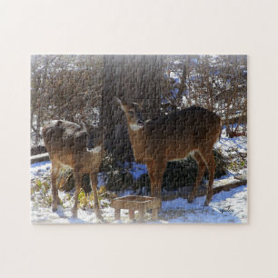 Weißwedelhirsch 11x14 Foto-Puzzle mit Geschenkbox Puzzle