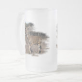 Weißwedelhirsch auf dem Gebiet Mattglas Bierglas (Vorderseite Links)