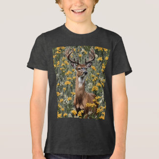 Weißwedelhirsch aus Nebraska 2 Tri-Blend Shirt