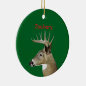 Weißwedelhirsch Bock Keramik Ornament (Rechts)