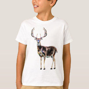 Weißwedelhirsch Bock mit großen Geweihen Lichtflar T-Shirt