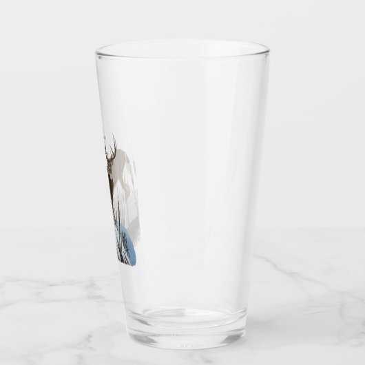 Weißwedelhirsch Glas (Links)