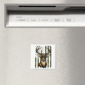 Weißwedelhirsch Jugend Junge Hirschjagd Camo Ameri Magnet (In Situ (Geschirrspüler))