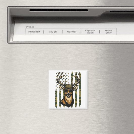 Weißwedelhirsch Jugend Junge Hirschjagd Camo Ameri Magnet (In Situ (Geschirrspüler))