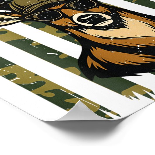 Weißwedelhirsch Jugend Junge Hirschjagd Camo Ameri Poster (Ecke)