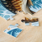 Weißwedelhirsch-Landschaft Puzzle (Seite)