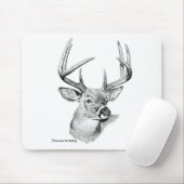 Weißwedelhirsch Mousepad (Mit Mouse)
