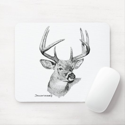 Weißwedelhirsch Mousepad (Mit Mouse)