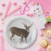 Weißwedelhirsch Pappteller (Party)