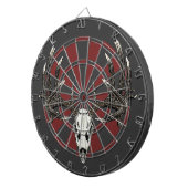 Weißwedelhirsch-Schädel vintage Dartscheibe (Vorderseite rechts)