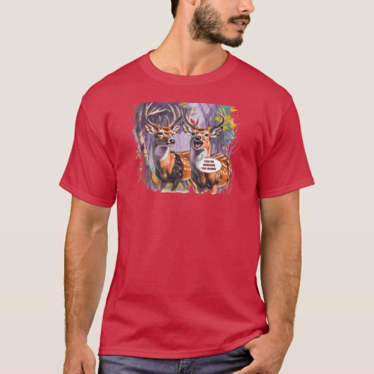 Weißwedelhirsch T-Shirt (Vorderseite)