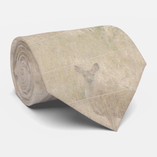 Weißwedelhirsch-Tier-Tier-Kitze Krawatte (Gerollt)