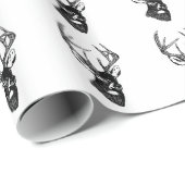 Weißwedelhirsch-Trophäe-Dollar-Packpapier Geschenkpapier (Rolleneckpunkt)