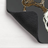 Weißwedelhirschschädel 1 mousepad (Ecke)