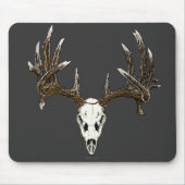 Weißwedelhirschschädel 1 mousepad (Vorne)