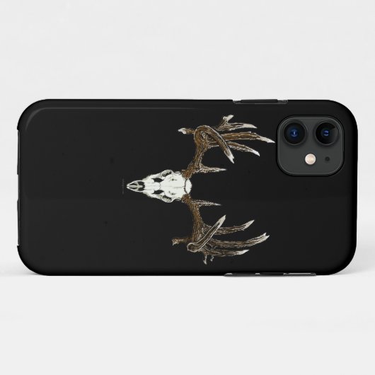 Weißwedelhirschschädel Case-Mate iPhone Hülle (Rückseite (Horizontal))