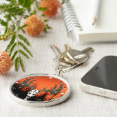 Weißwedelhirschschädel Schlüsselanhänger (Seite)