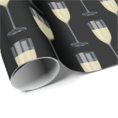 Weißwein aus Hartglas Geschenkpapier (Rolleneckpunkt)