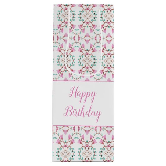 Weißwein Gemusterte Geschenktasche Geschenktüte Für Weinflaschen (Vorderseite)