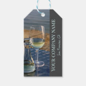 Weißweindekoration für Weingeschäfte, Bar oder Wei Geschenkanhänger (Vorderseite)