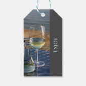 Weißweindekoration für Weingeschäfte, Bar oder Wei Geschenkanhänger (Rückseite)