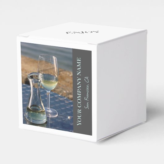Weißweindekoration für Weingeschäfte, Bar oder Wei Geschenkschachtel (Vorderseite)