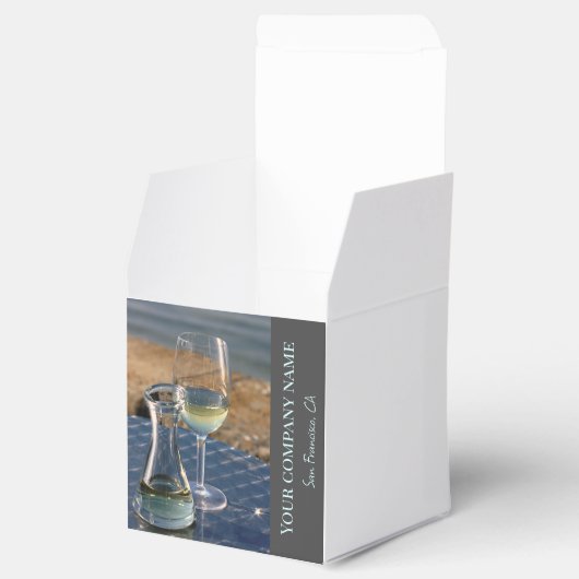 Weißweindekoration für Weingeschäfte, Bar oder Wei Geschenkschachtel (Geöffnet)