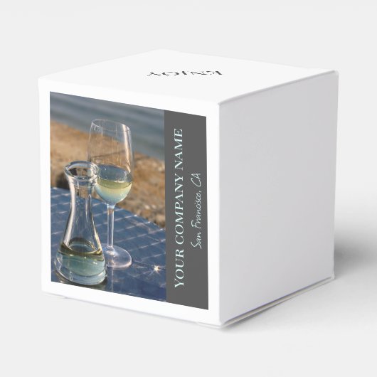 Weißweindekoration für Weingeschäfte, Bar oder Wei Geschenkschachtel (Rückseite)