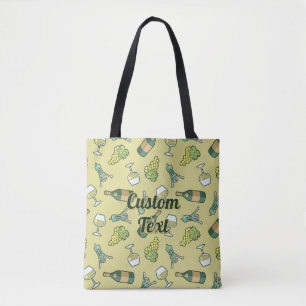 Weißweinmuster-Tote-Tasche Tasche