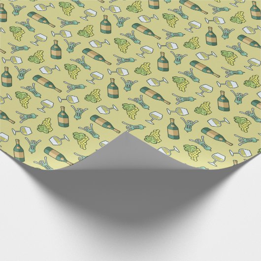 Weißweinmuster-Umhüllungspapier Geschenkpapier (Ecke)