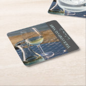 Weißweinpapier Untersetzer für Weinkellerei oder W (angewinkelt)