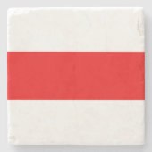 Weißweiße Revolution der weißrussischen Protestfla Steinuntersetzer (Vorderseite)