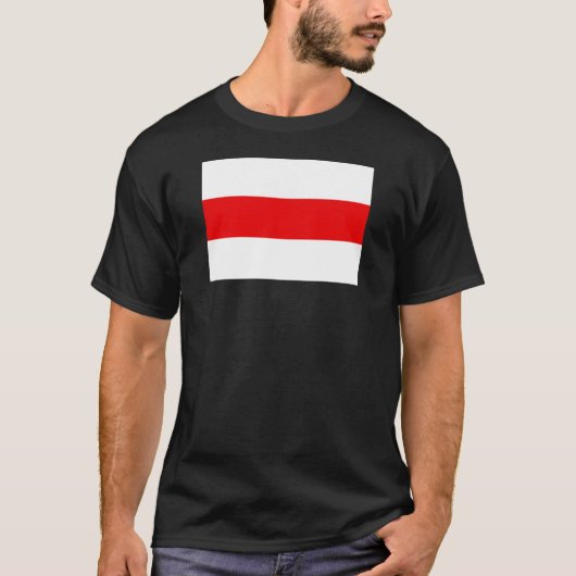 Weißweiße Revolution der weißrussischen Protestfla T-Shirt (Vorderseite)