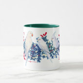 Weißweiße Weihnachtsfeiertage Tasse (Zentrum)