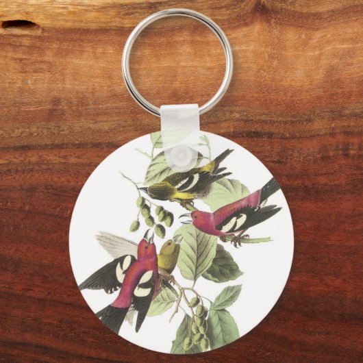Weißwinged Crossbill Schlüsselanhänger (Vorderseite)