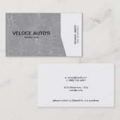 Weißwinkel / grau marmoriert visitenkarte (Vorne/Hinten)