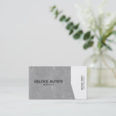 Weißwinkel / grau marmoriert visitenkarte (Stehend Vorderseite)