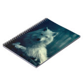 Weißwolf im Nachwald Notizblock (Linke Seite)